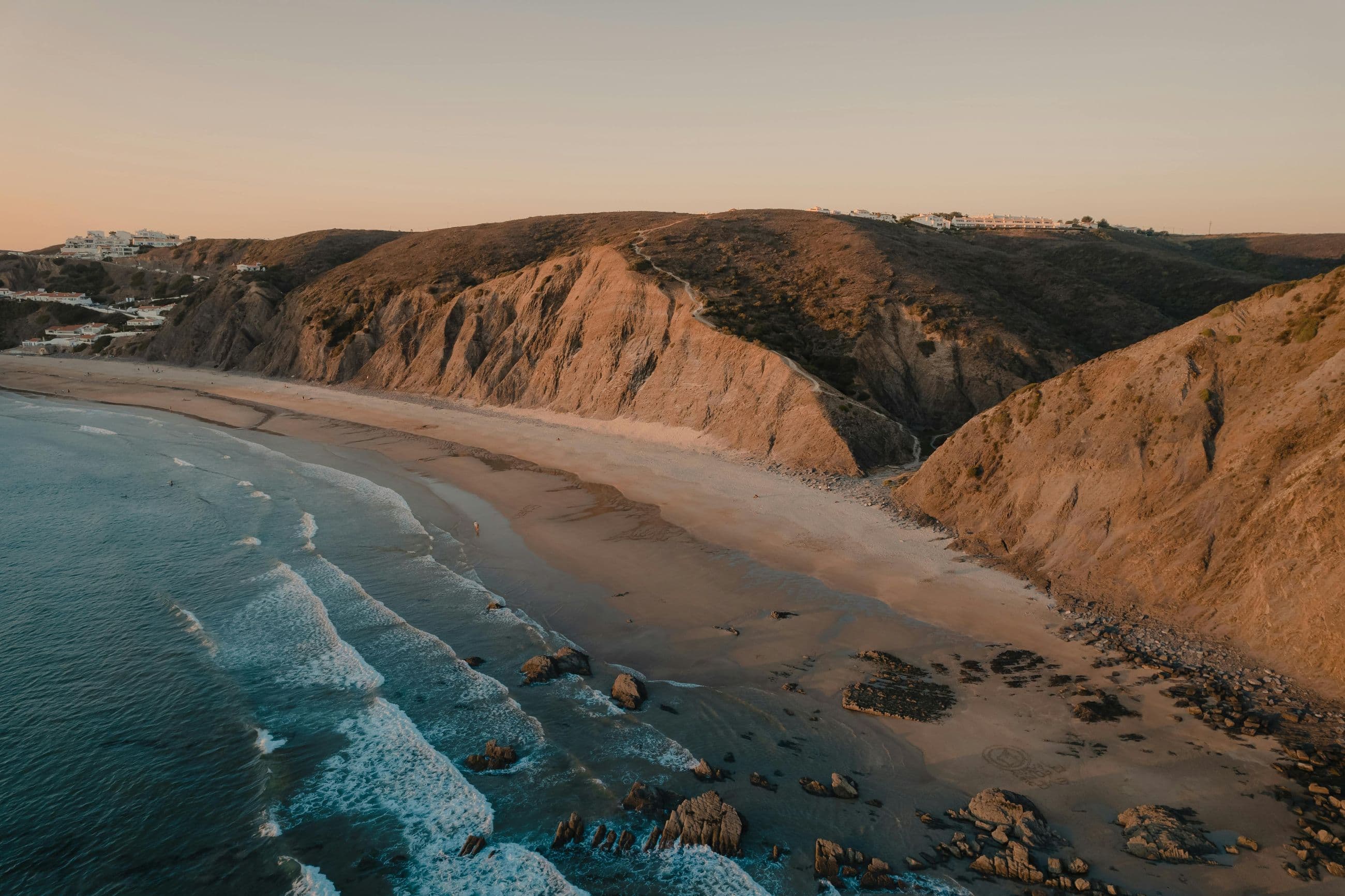 The Alentejo coast at sunset